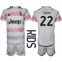 Camisa de time de futebol Juventus Timothy Weah #22 Replicas 2º Equipamento Infantil 2023-24 Manga Curta (+ Calças curtas)